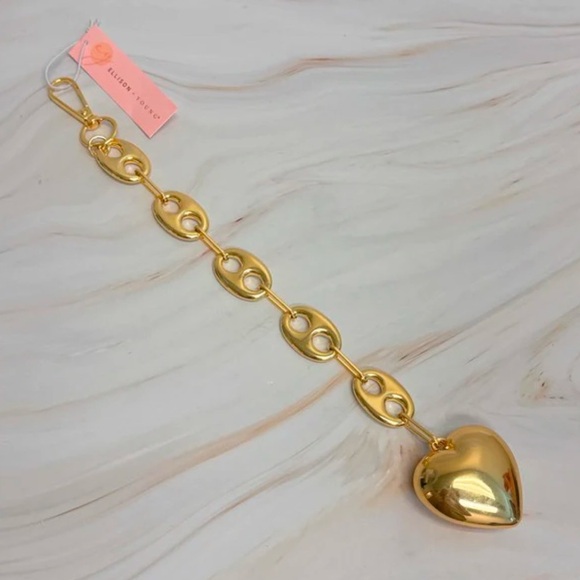 NEW Ellison and Young BAG CHARM Puffy Heart and Horse Bits - Picture 2 of 3